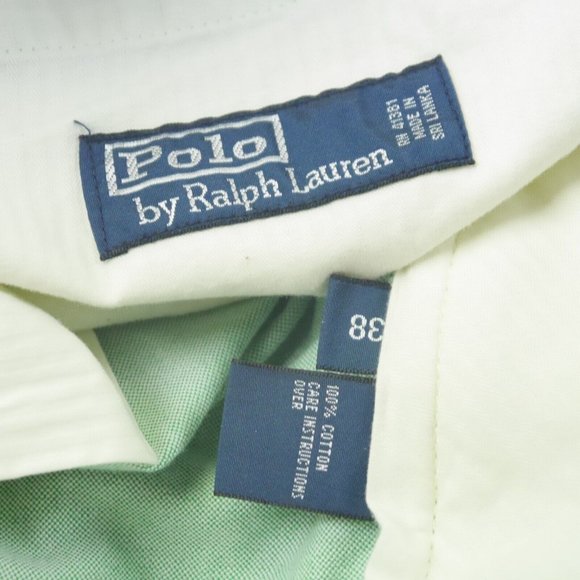 NWT Polo Ralph Lauren Light Green POLO CLUB TROUSER SHORTS Men's Size 38 s1-7985 - Picture 4 of 4